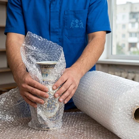 Folie cu bule pentru mutări fără pierderi